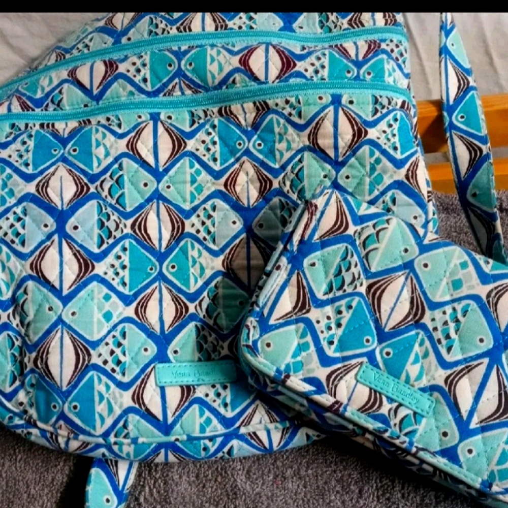 Vera Bradley Crossbody with matching wallet